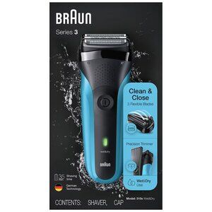 NEW Braun Series 3, 310s, Wet & Dry Electric Shaver for Men